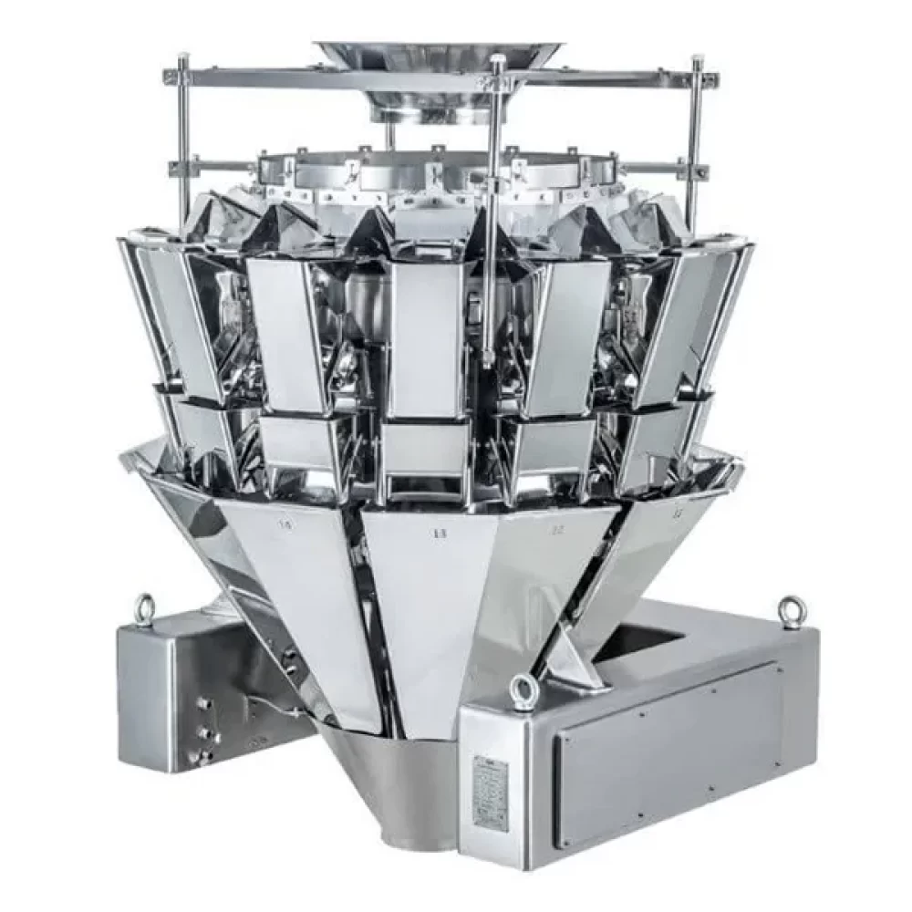 Macser Finland – Seval A/S 14-päinen monipäävaaka 1.6 ja 2.4 litran vaakakupeilla nopeaan pakkaamiseen.